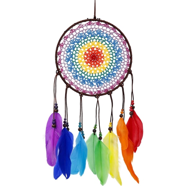 Dream Catcher Large Handmade Colorful Feather Dreamcatcher Wall H