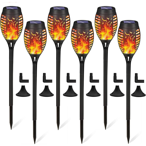 Solcellslampa med Flammeffekt Utomhus Solcellslampa Realistisk Dynamisk Flamma IP65