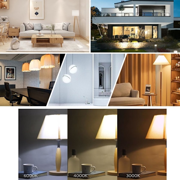 1 stk (3000K) LED G12 16W Kald Hvit, Bi-Pin Kornpære (150W Halogen