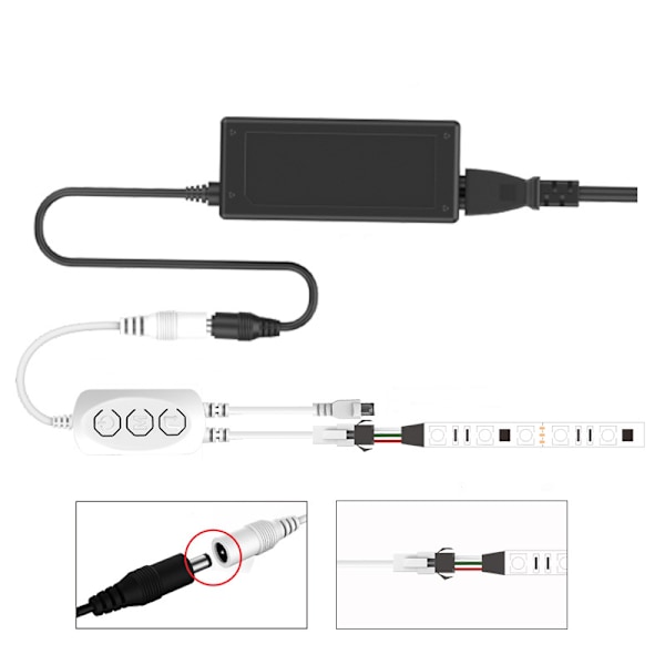 Dobbelt belastning Bluetooth-modtager, infrarød fjernbetjening med 44 knapper