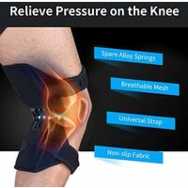 1PC Spring Force Knee Pads, Powerful Knee Joint Support Non-Slip