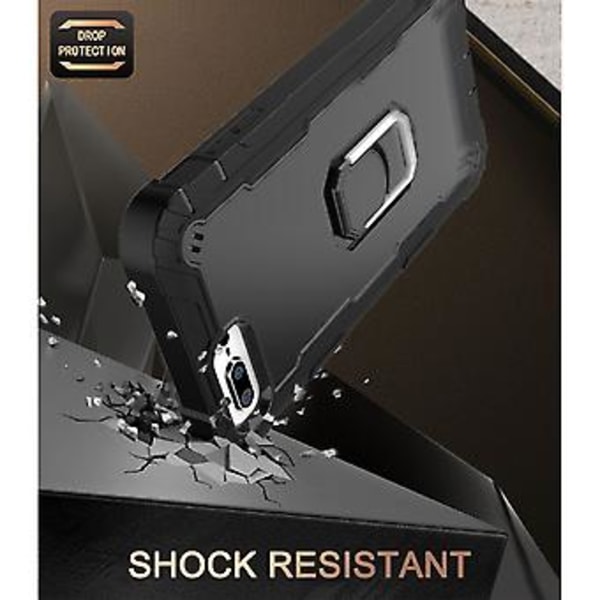 PC + Gummiskal för iPhone 8 Plus / 7 Plus Black