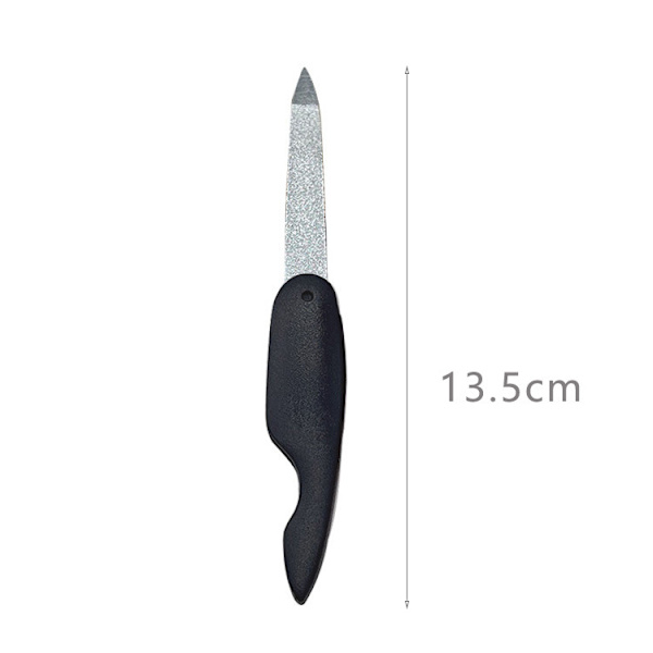 Svart - Ficknagelfil - Safirnagelfil - 7,5cm/13,5cm - 3