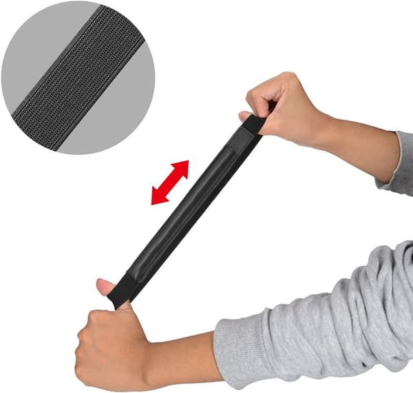 2 stk. Blyantholder - Svart (Ingen penn) Avtakbar elastisk Apple Pencil