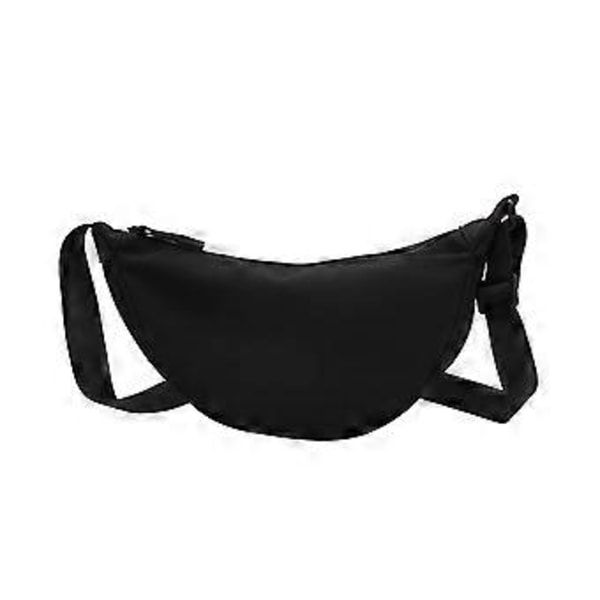 Fashion Canvas Skuldertaske Brysttaske Casual til Fest Studerende Udendørs Hvid Sort Black