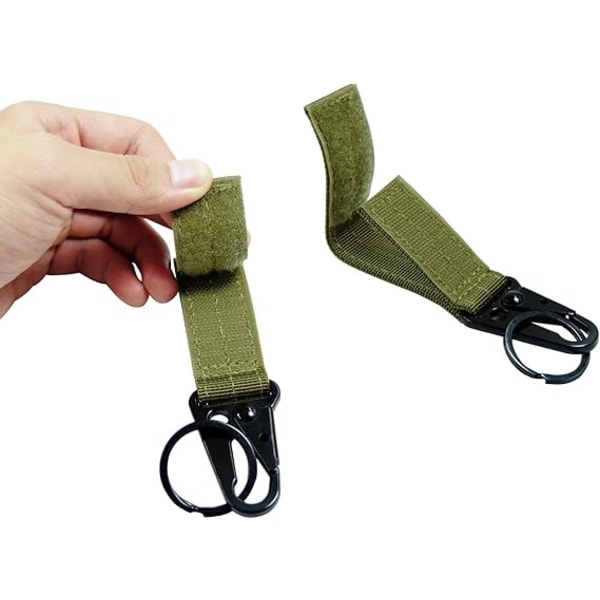 2 kpl Green Tactical Gear Clip, Nylon avaimenperäpidike tai Tactica