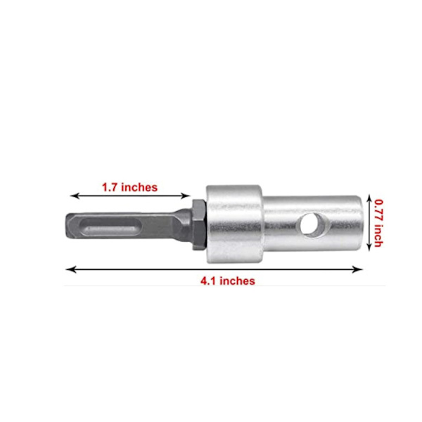 Elektrisk Borradapter Auger, 10,4 cm Längd, Nyckelös Borrchuck, R