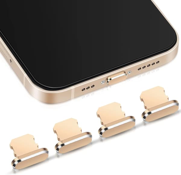 4-pak Støvpropper Kompatible med iPhone 11, iPhone 12 Beskytter C