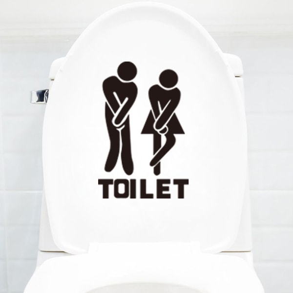 WC-hymiötarra, hauska kylpyhuoneen ja keittiön seinätarra, Toi