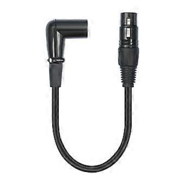 3-stifts kabel förlängning hane till rak hona mikrofon 3-stifts adapterkabel för högtalare, inspelning 1m