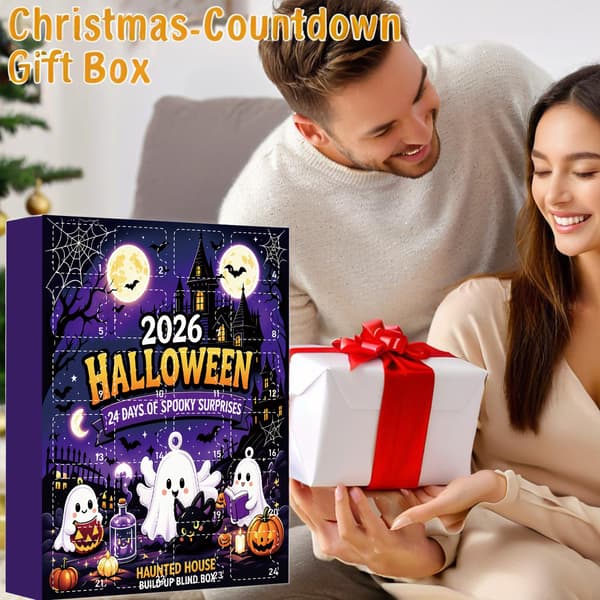 2026 Ny Halloween Spøgelse Overraskelsesboks 2D Legetøj Julekalender