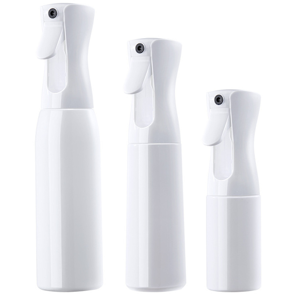 3-pack vita tomma sprayflaskor, plast, högtrycks konstant spray