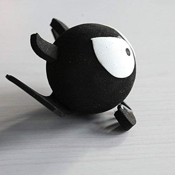 (Svart) Big Eyes Bat EVA-dekorasjon for bilantenne