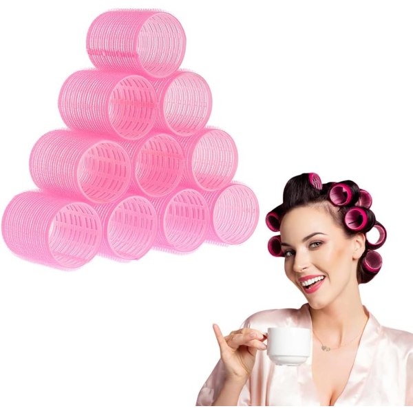 Self Grip Hair Rollers Salon Hairdressing Hair Styling Curlers, h