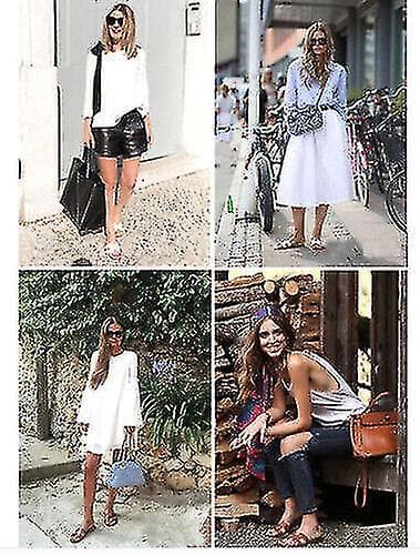 Dame Sommer Sandaler Strand Flade Damesko Udendørs Sandaler Sko.38.sort Black 38