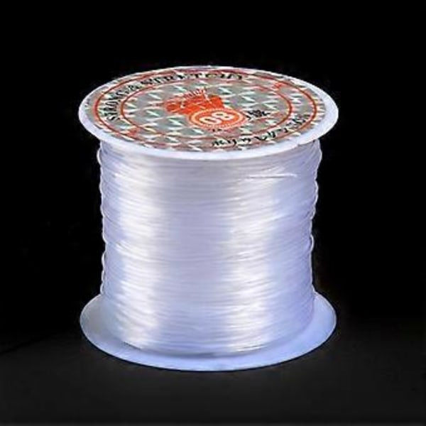 250 cm/rulle 0,8 mm Uelastisk Gennemsigtig Krystal Fiskesnøre Armbåndssnor Tråd Ballon