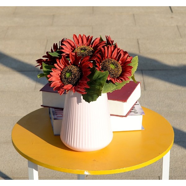 38, 6pcs Red shooting prop artificial sunflower for garden and pa