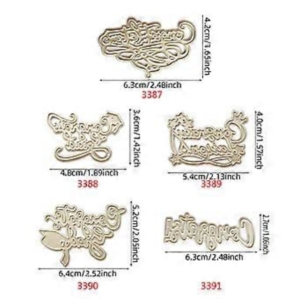 Tillykke med dimissionen Metal Skærestencils til DIY Scrapbooking Dekorativ Prægning Papirkort Skabelon QB3387 Congratulatio