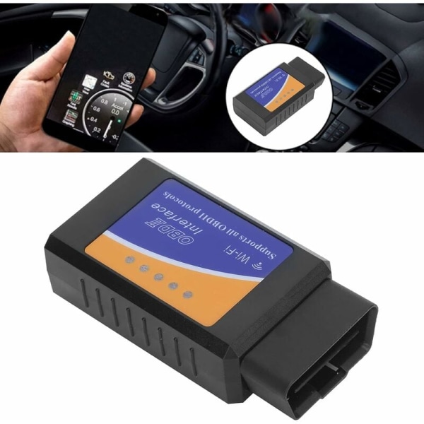 WIFI OBD2 -auton skanneri OBD 2 OBD ii -skannerin sovitin ammattimainen C