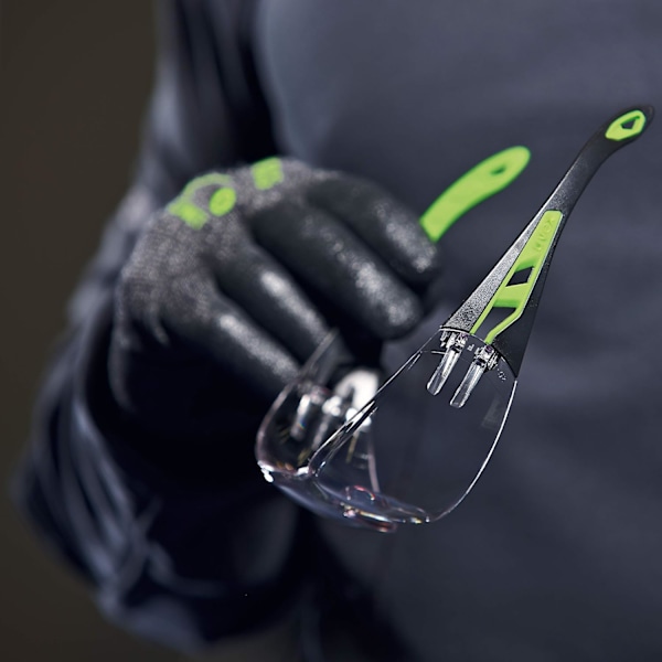 1 st (Klar) Skyddsglasögon, PC-lins, EN 166 Standard, Anti-im