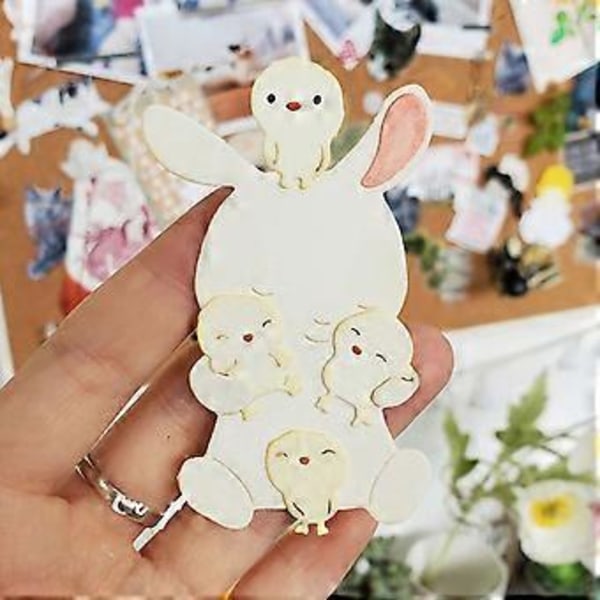 Kaniner Form Skärande Dies Kolstål Die Cut Scrapbooking Präglingsstenciler för Scrapbooking Korttillverkning Förpackning