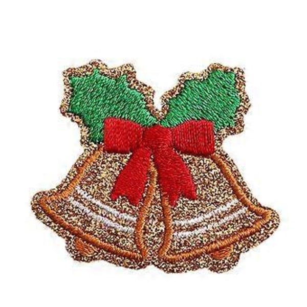 Sy Applikasjon Broderte Merker Stryke på Julemerker for Jeans Jakker Klesdekorasjon og DIY Julegaver Style9