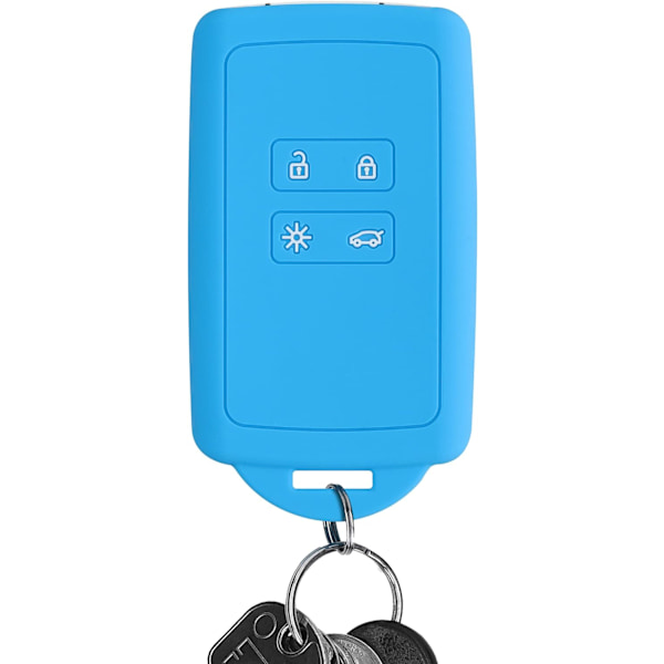 Blå - Bilnyckeltillbehör Kompatibel med Renault Smart Key 4 But