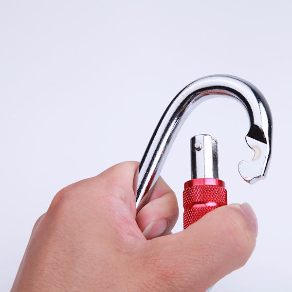 4-pack 25 KN Karabinerhakar, Skruvkarabiner för Camping utomhus