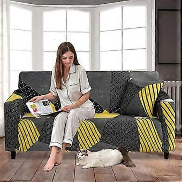 Elastiskt sofföverdrag halkfritt Jacquard Elastiskt sofföverdrag för 1-sits soffa