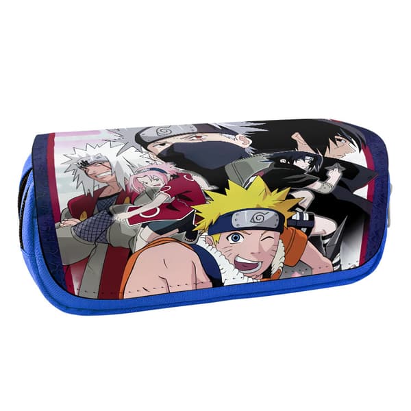 Naruto Pennfodral med Stor Kapacitet, Dubbla Lager, Dragkedja, Plånbok-11