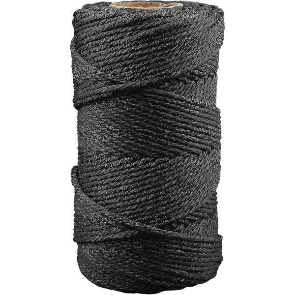 3mm Macrame Cord Compatible Crafts 100m Beige Cotton Macrame Craft String Tau Kompatibel Vegghengende Plant Hanger Knitting.3MMx100M.Sort
