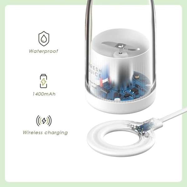 Handhållen Blender Blender, Portabel Blender USB Uppladdningsbar Blend