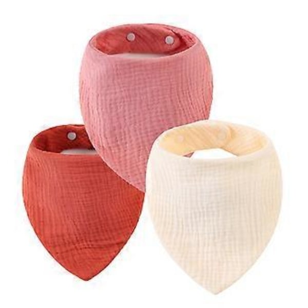 Vauvan Bandana Kuolalaput Unisex Bandana Laput Erittäin Imukykyiset Bandana Kuolalaput Hellävaraiset Hampaiden Tuloon Tarkoitettu Laput Vauvoille 3 kpl set 1