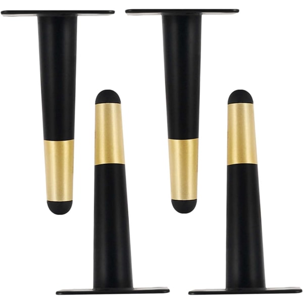 4 stk. sorte lette luksus sofaben, enkle bordben, M