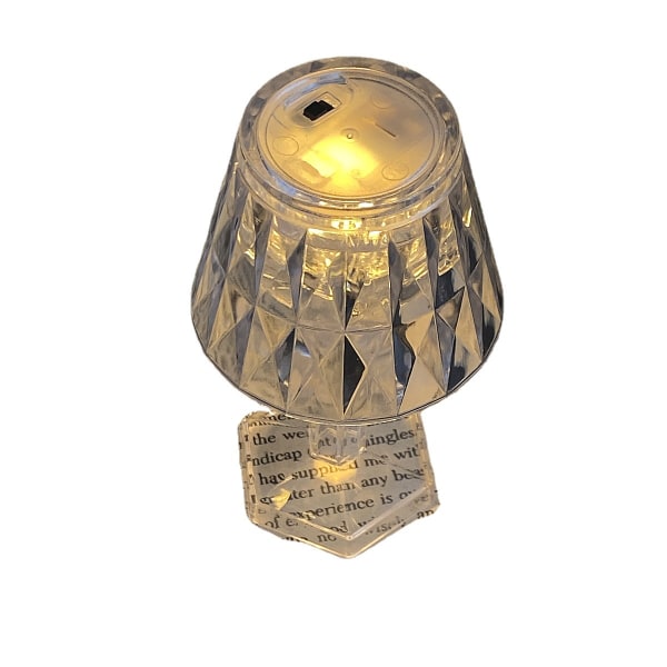 Krystallbordlampe, krystalldiamantbordlampe