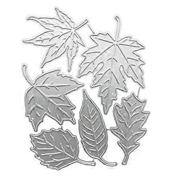 Blade Prægning Skærestencils Hule Blad Prægning Skærestencils Skabeloner til Fødselsdagskort Fremstilling DIY Scrapbooking