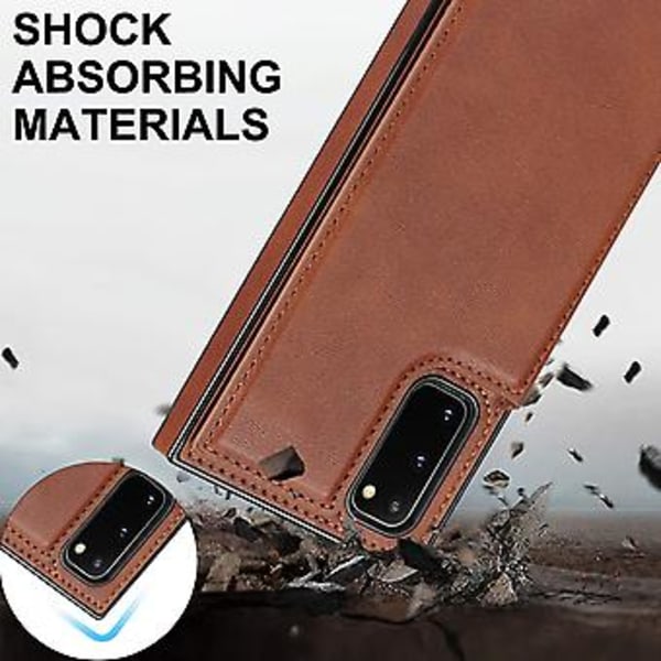 Crossbody-fodral i TPU+PU för Samsung Galaxy S20 FE Brown