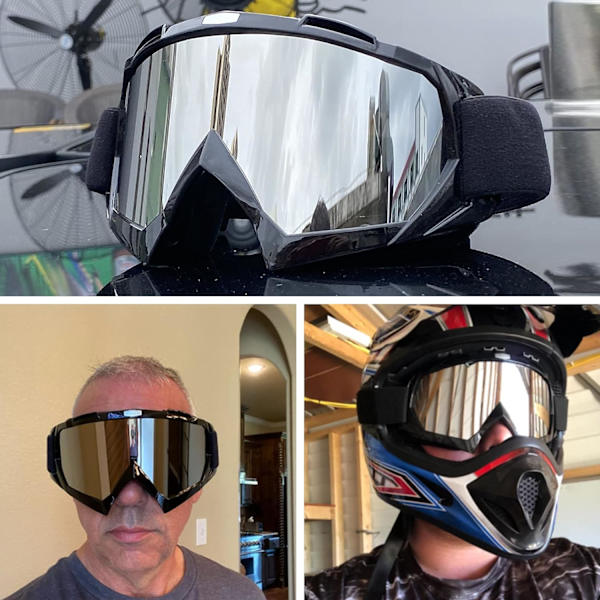 Motorcykel terrängglasögon, glasögon, masker, skidglasögon, UV, vinn