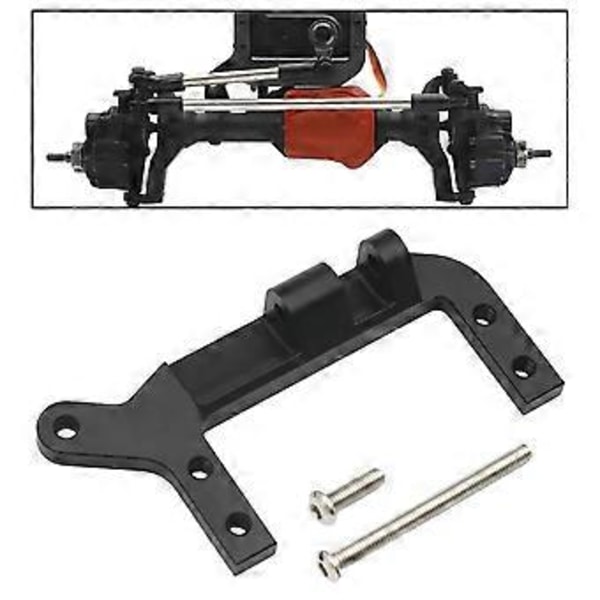 CNC Aluminium Servo Beslag RC Bil Reservedel Høj Ydeevne Letvægts RC Bil Dele til 1/10 RC Crawler Bil TRX 4 (Sort)