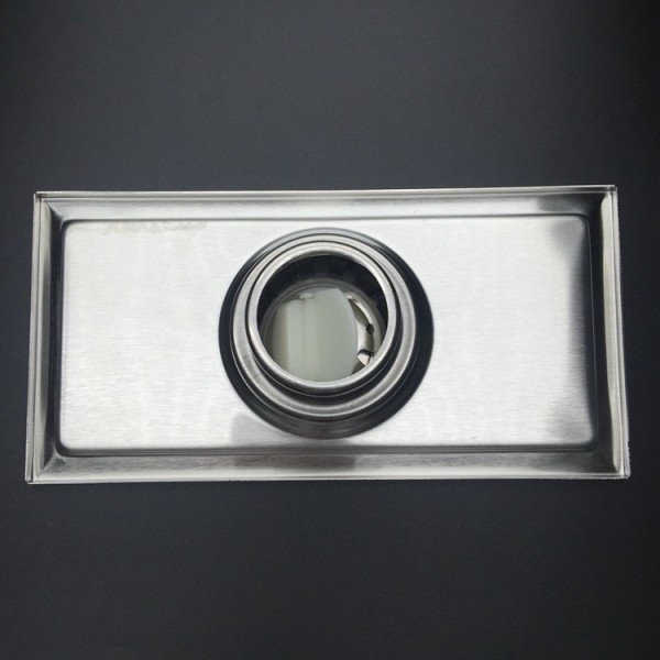Golvbrunn med Avtagbart Lock, 200 x 100mm Rektangulär Sänka, Sta