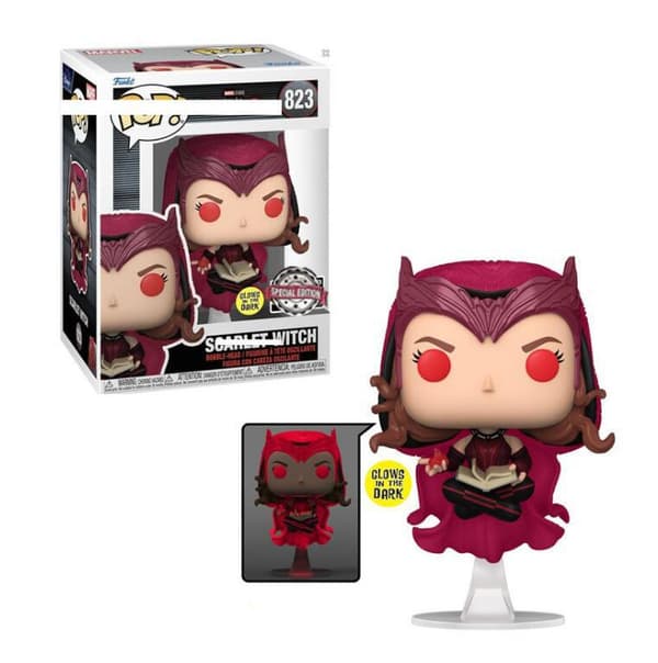 Scarlet Witch Glow-in-The-Dark Pop! Vinylfigur - EE Exklusiv