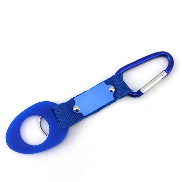Hållbar Silikon Vattenflaska Hållare Clip Hook Bärar med Karab