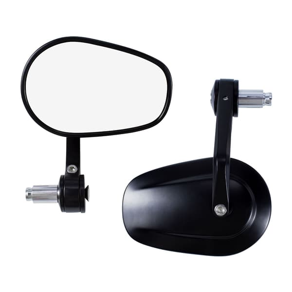 Universal Motorcykel Speglar, 1 Par 22mm Styre Oval Sidospegel