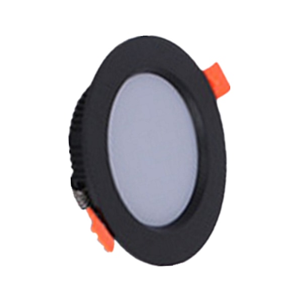 Sæt med 5 Sorte LED Indbyggede Spotlights, Ekstra Flade, 5W 500LM=50W