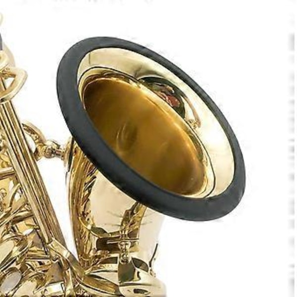 Saksofon Demperring Silikon Klokke Beskytter Saksofon Demper Erstatning for Altsaksofon Musikkelsker, Svart For Tenor For Tenor