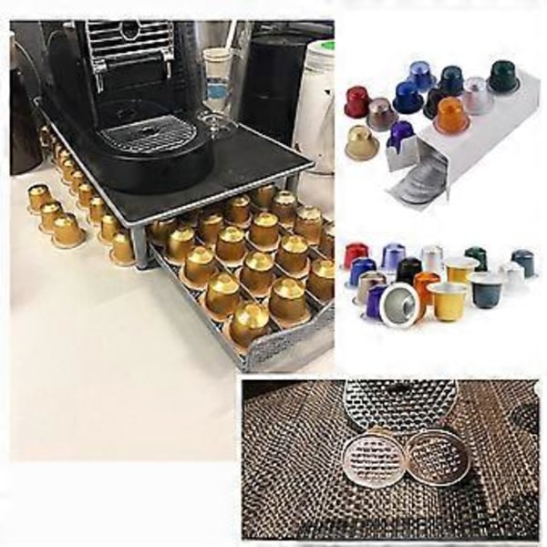 100 st Tomma Kaffekapslar av Aluminiumfolie Med Lock Kaffeutrustning Engångs Kaffepods Återfyllningsbara Kaffekapslar Grå Gray