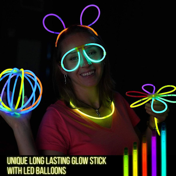Glow Light Up Armband, Fluorescerande Ljusstavar Med Kopplingar