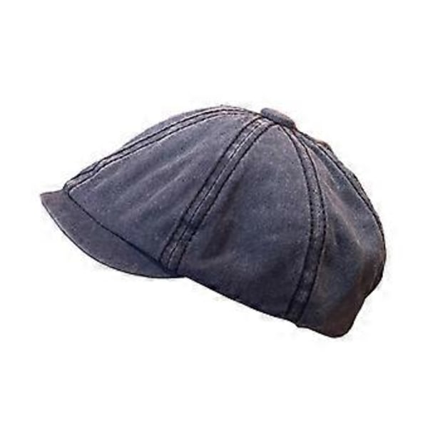 Newsboy Keps Klassisk Vinter Vår Sidpojke Hatt för Resor Utomhus Dejting (Marinblå)