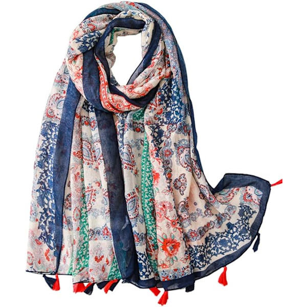 Dam Sjal Lång Stor Scarf Elegant Lätt Vikt Scarves Mjuk Wa