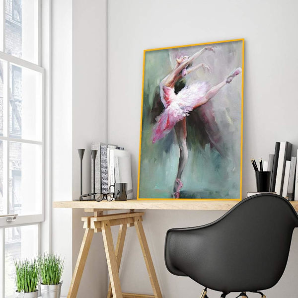 30x40cm 5D timanttimaalaus numeroiden mukaan aikuisille balettitanssija